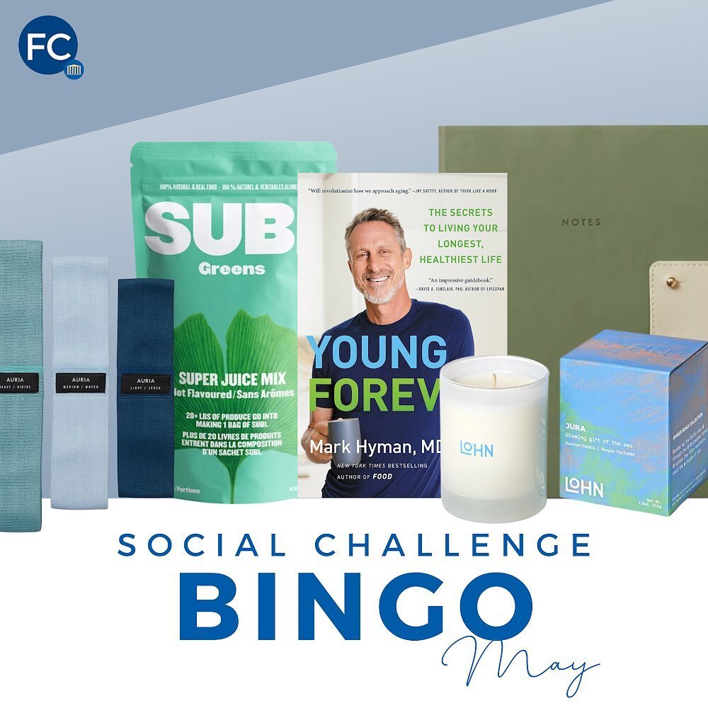 It&rsquo;s May! And that means the start of our new BINGO social challenges! Every month we&rsquo;ll share a bingo card for you to play along. 

Once you hit bingo (3 in a row), email marketing@fcfunding.ca and at the end of the month we&rsquo;ll dra