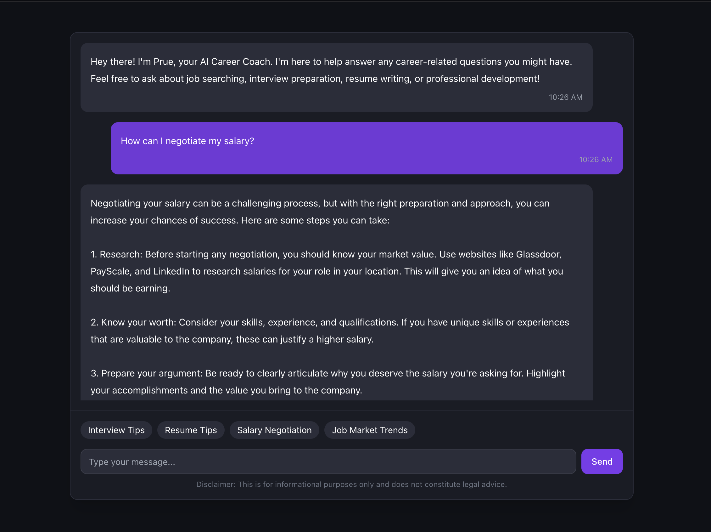 AI Career Coach Chatbot