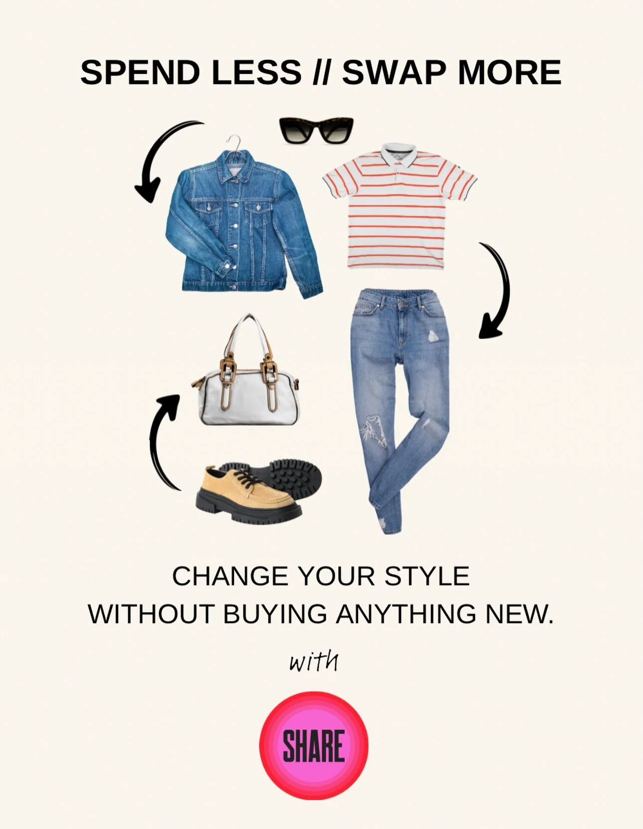 Some women shop. Others swap. 

SHARE is a clothing swap app for women who want another option. 

Easy to download, easy to use, designed to fit real life.

Learn more from@our link in bio.

XO-Amelia