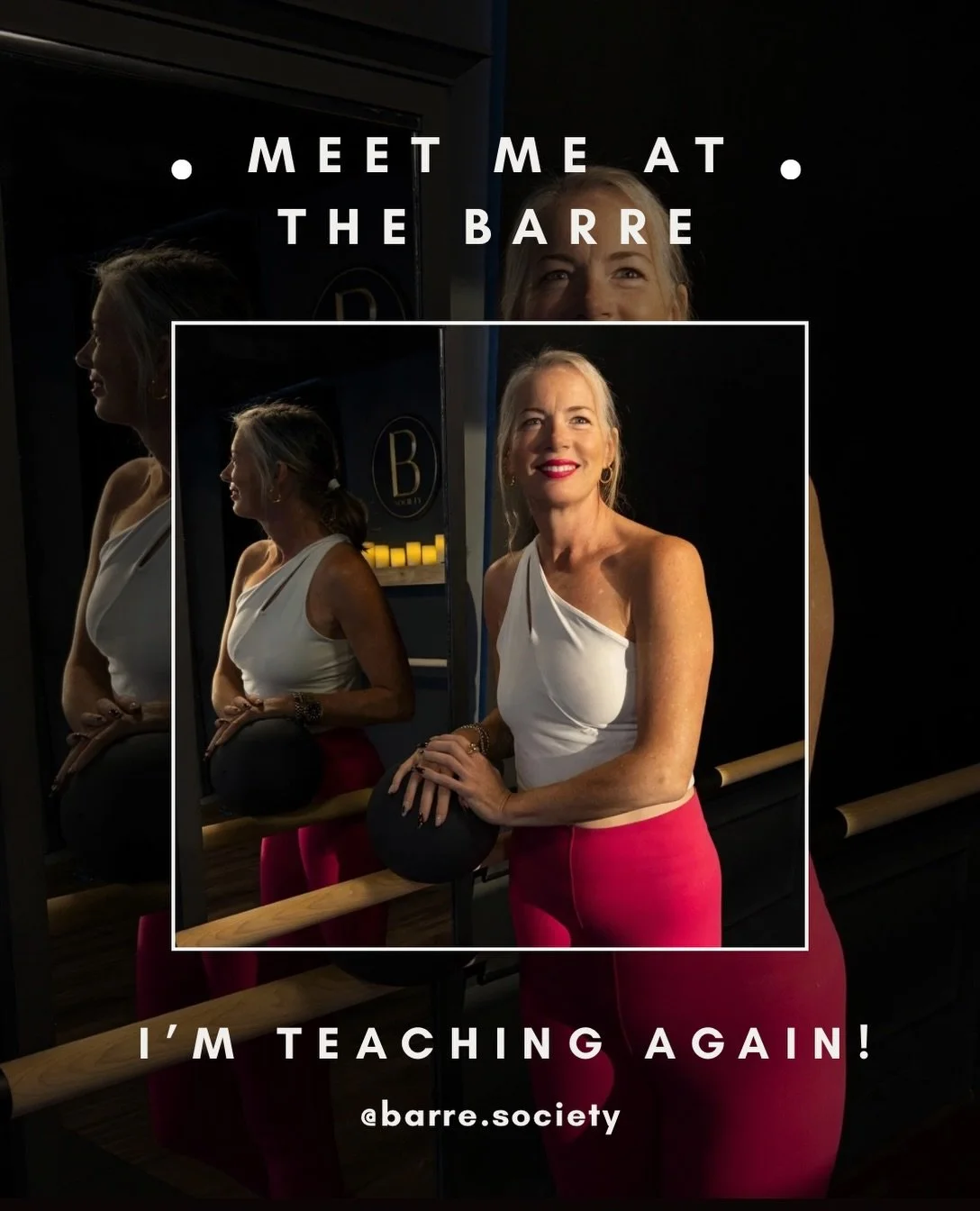 It&rsquo;s been six years since I taught my last barre class. Whaaaat?!?! I didn&rsquo;t know I missed it so much until I landed @barre.society in Marshfield center. 

So im coming back. On September 25th @6:30pm I&rsquo;ll be back at the front of a 
