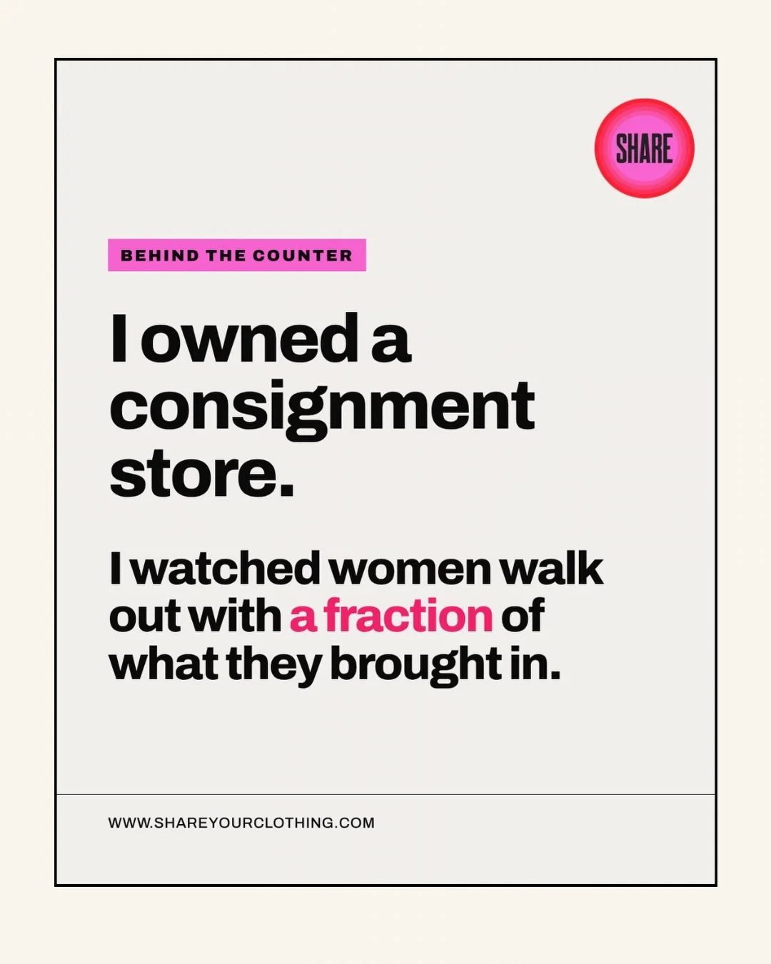 You didn&rsquo;t waste your money. Somebody took it, twice.

Retail got you on the way in. Then Poshmark turned your closet into a second job, + thread up, felt like a donation. 

I owned a consignment store for two years + stood on the other side of