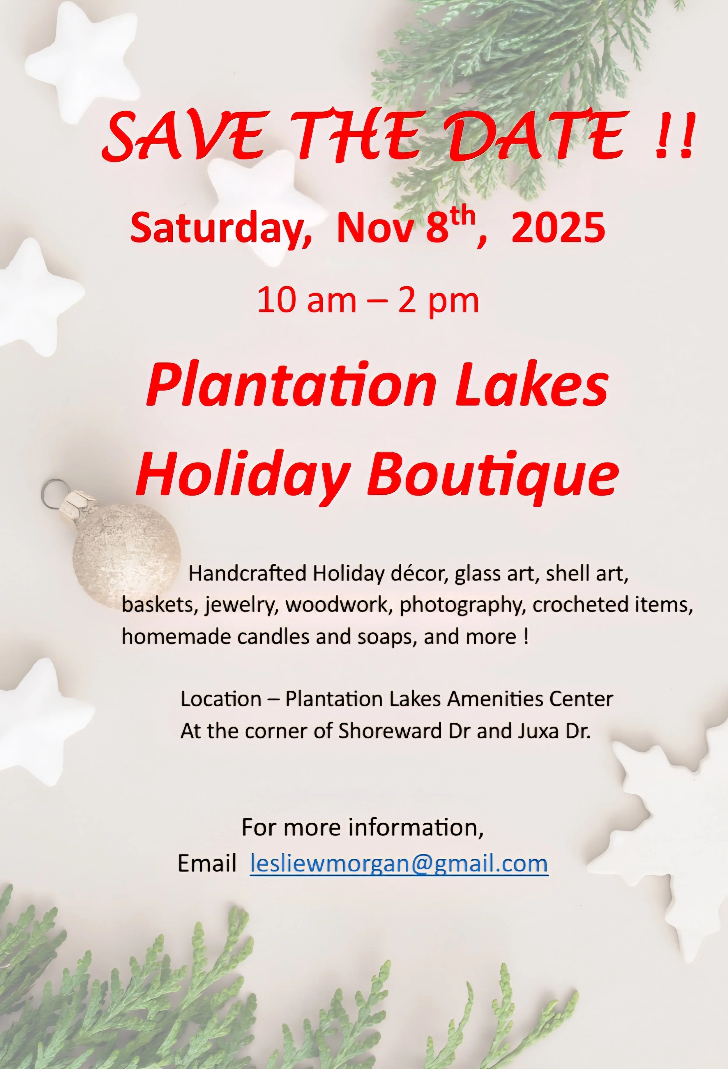 Plantation Lakes Holiday Boutique