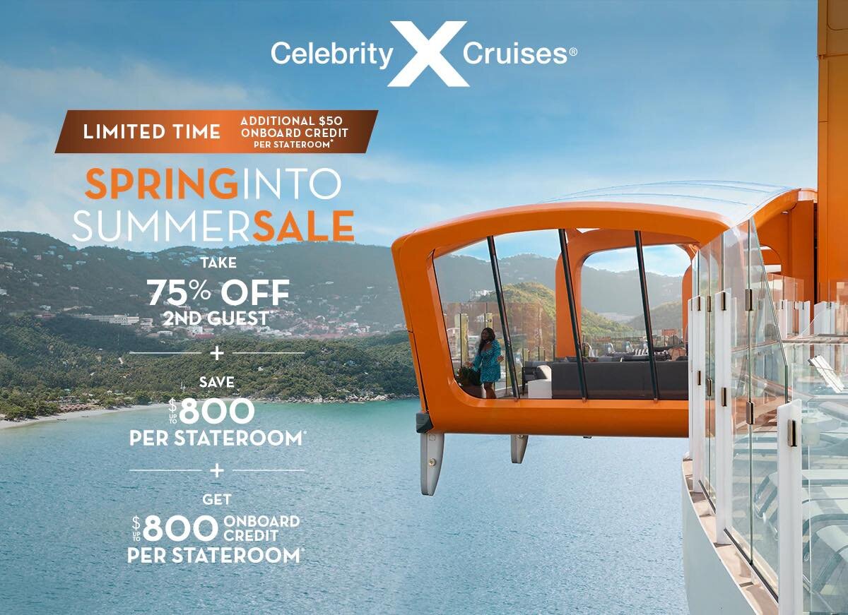 Spring into Summer with these incredible Celebrity Cruise savings!! www.worldshowcasevacations.com