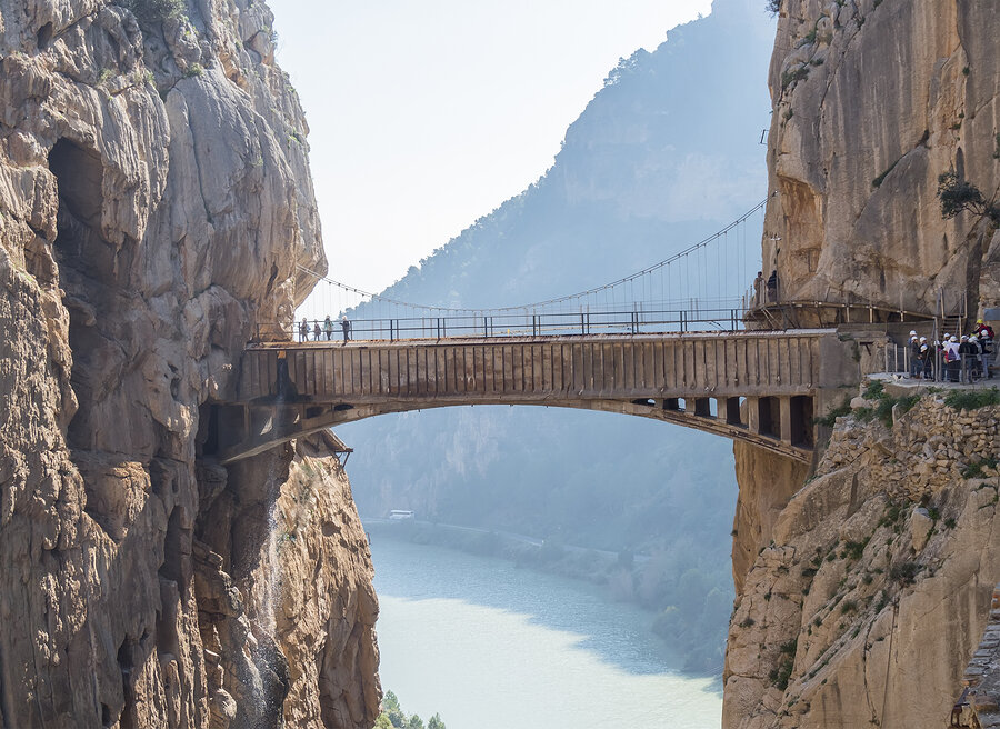 Malaga, Spain is not just about the beaches (or the cliffs, estuaries, bays, and dunes). This section of the El Caminito del Rey walkway (aka&hellip; The King's Little Path) across the Gaitanes Gorge is just 30 km away and a lifetime's worth of breat