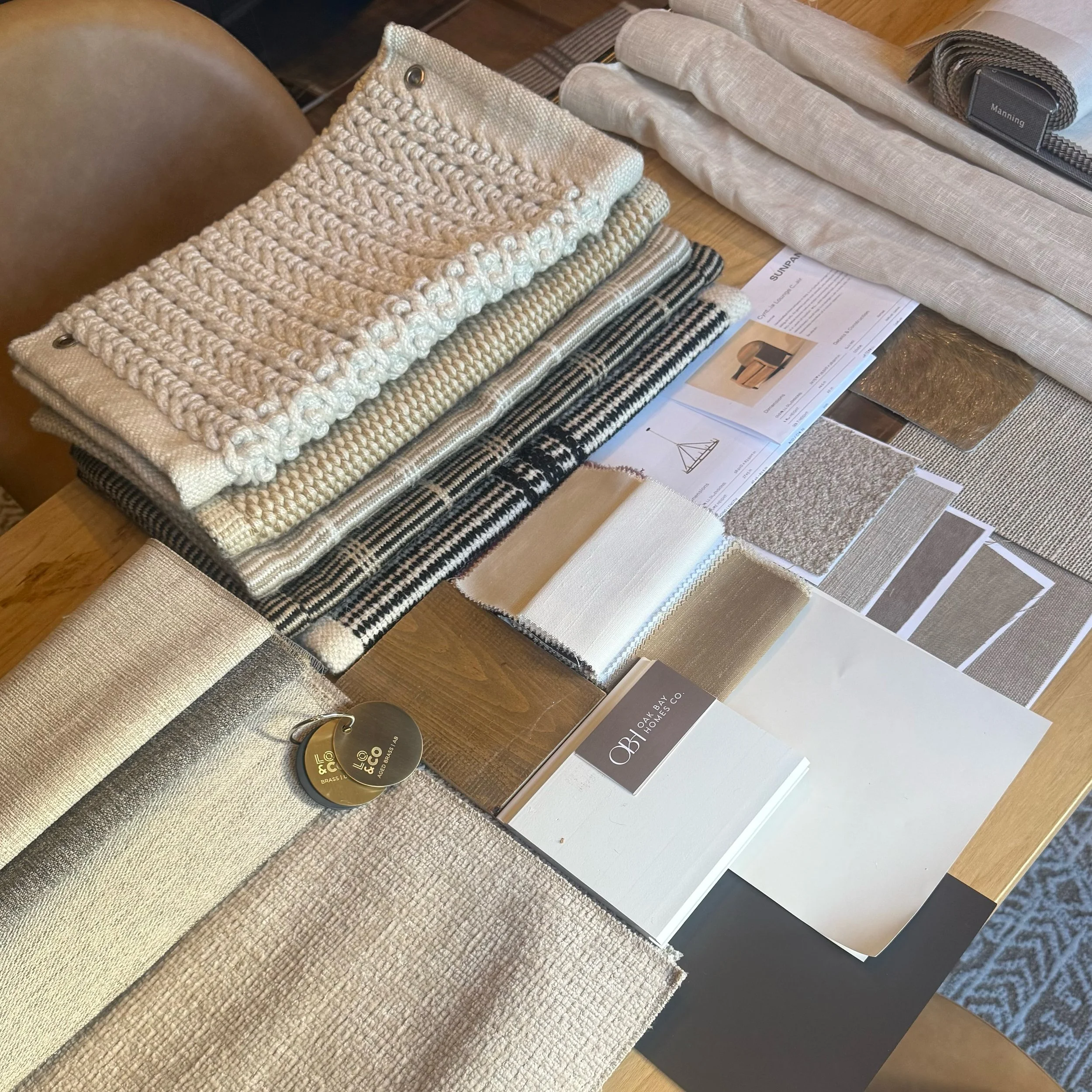 INTERIOR DESIGN | Behind every finished space is a table full of textures, tones and details. 

#interiordesign #designideas #livingroomdesign #designbuild