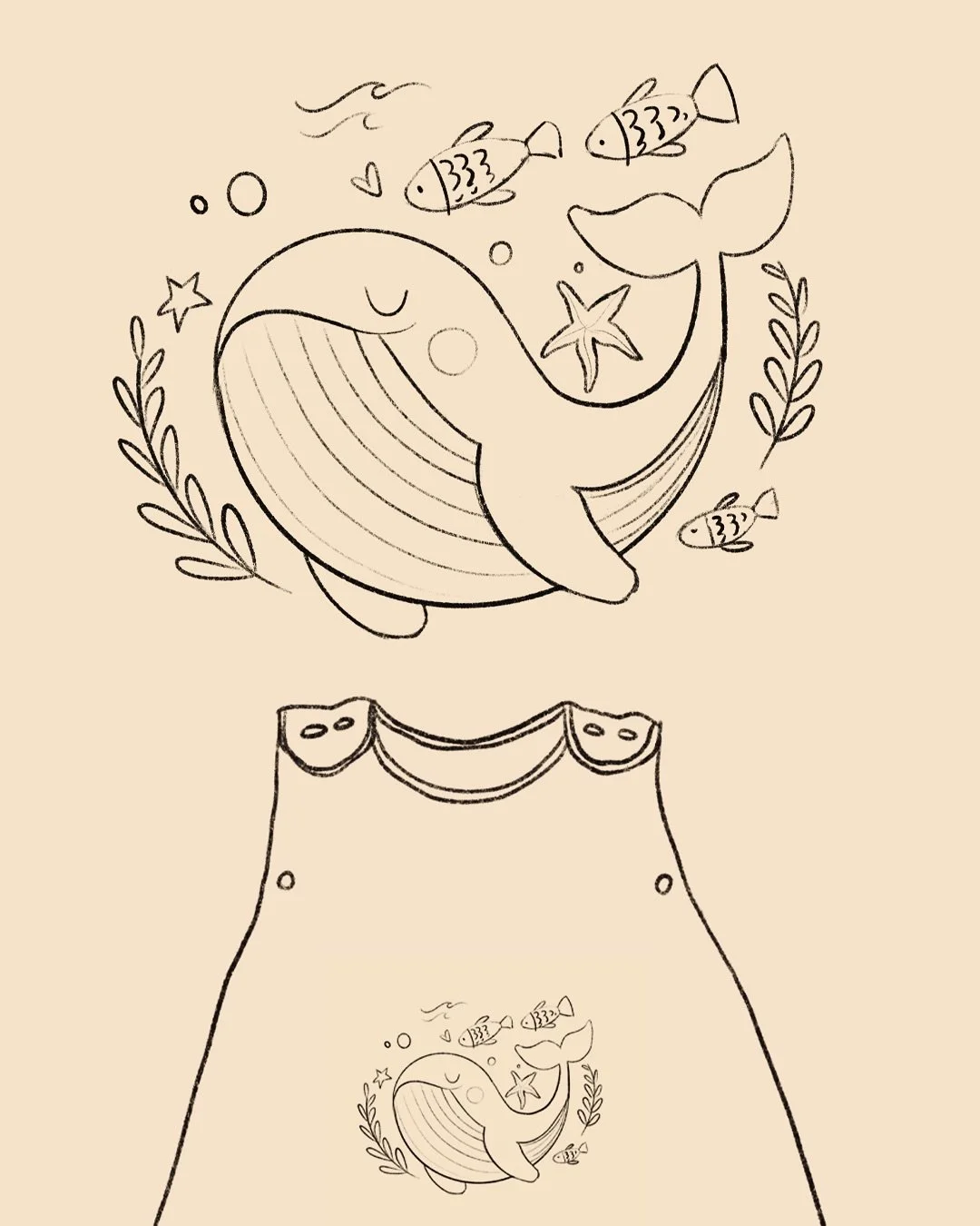 Plus t&ocirc;t cette ann&eacute;e, j&rsquo;ai plong&eacute; dans l&rsquo;univers des animaux marins pour cr&eacute;er une s&eacute;rie d&rsquo;illustrations tout en douceur pour les gigoteuses tellement douces de @dumontiermontreal . 🐋🐙🦭
Je vous p