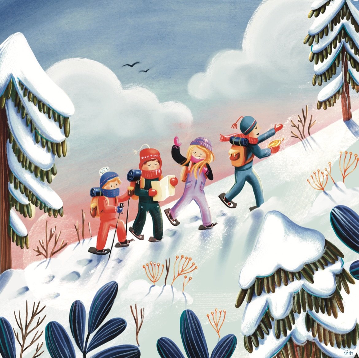 F&eacute;vrier! ❄️ Oui, il est froid! Mais les conditions sont parfaites pour sortir jouer dehors! Plein de neige et de belles patinoires! On s&rsquo;habille chaudement et on profite de la belle saison pour s&rsquo;amuser en plein air! Let&rsquo;s go