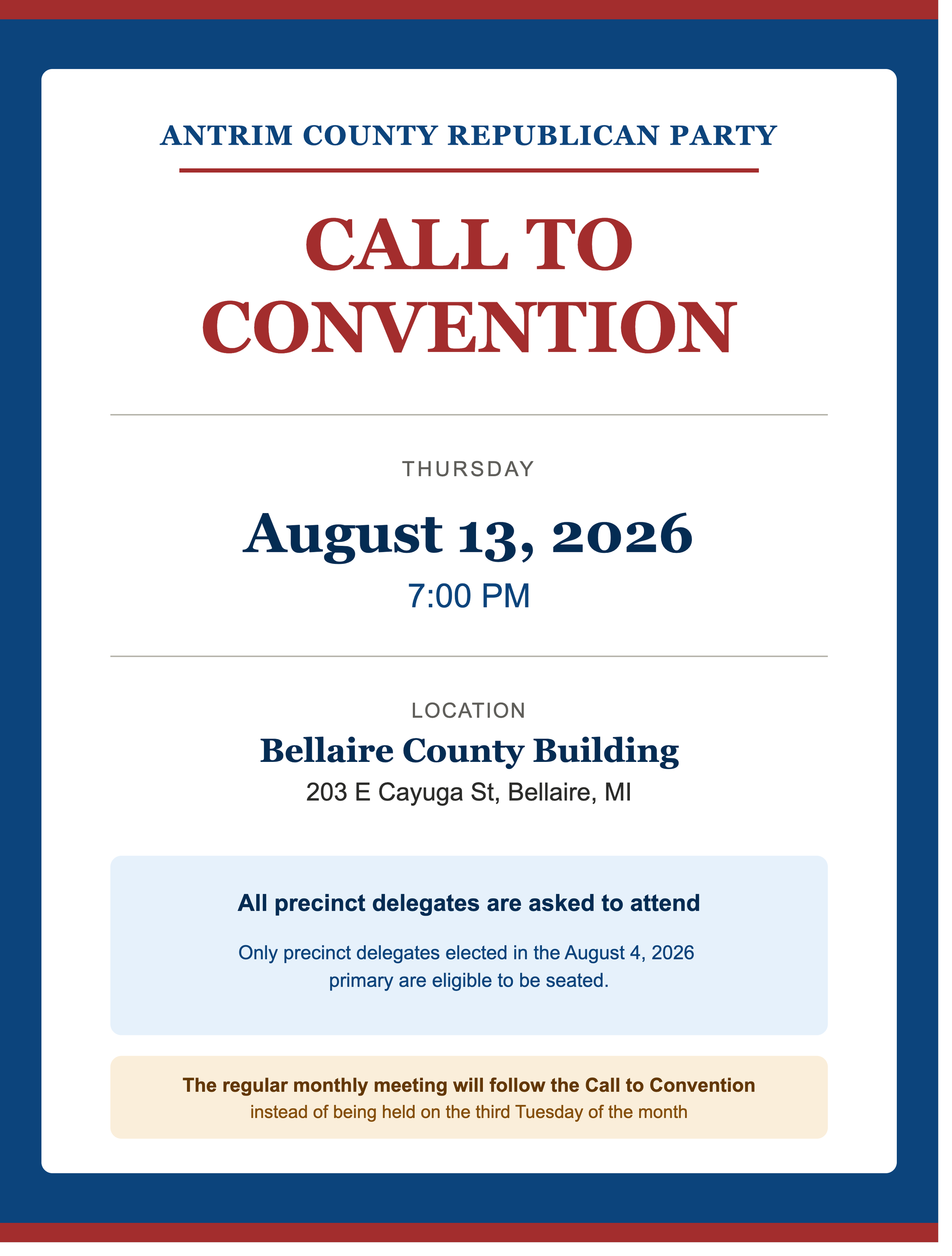 Call to Convention