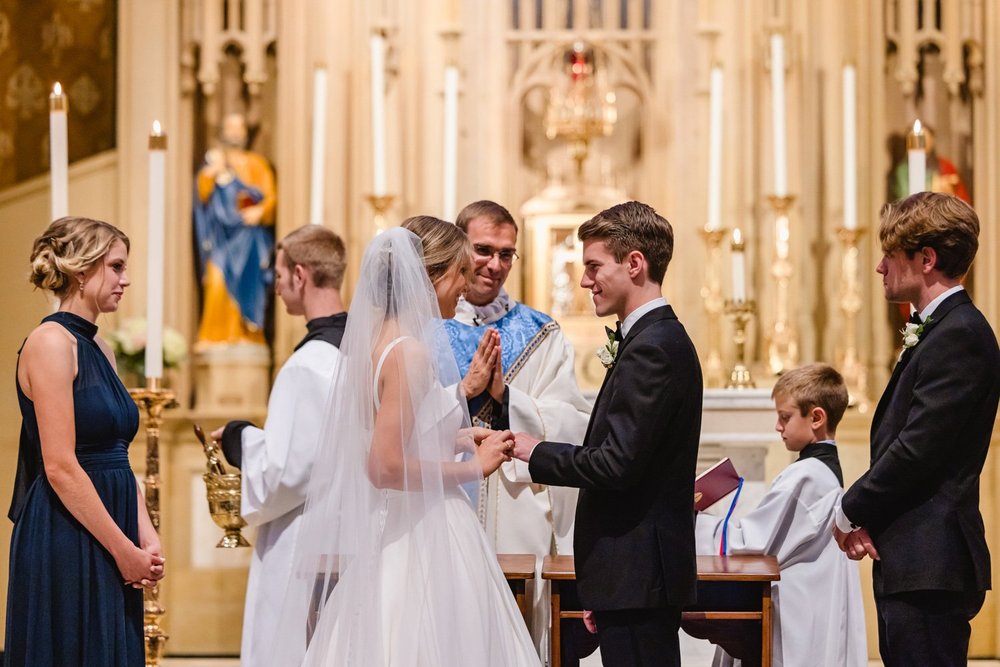 Ring exchange at St. Mary's Cathedral Peoria