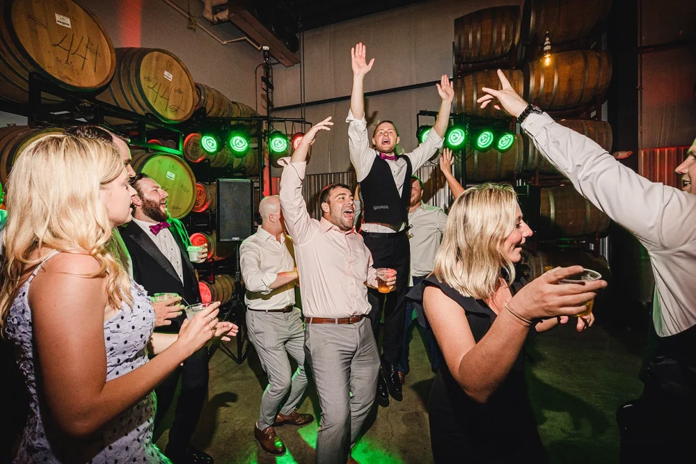Dancefloor at Destihl Brewery Wedding Reception