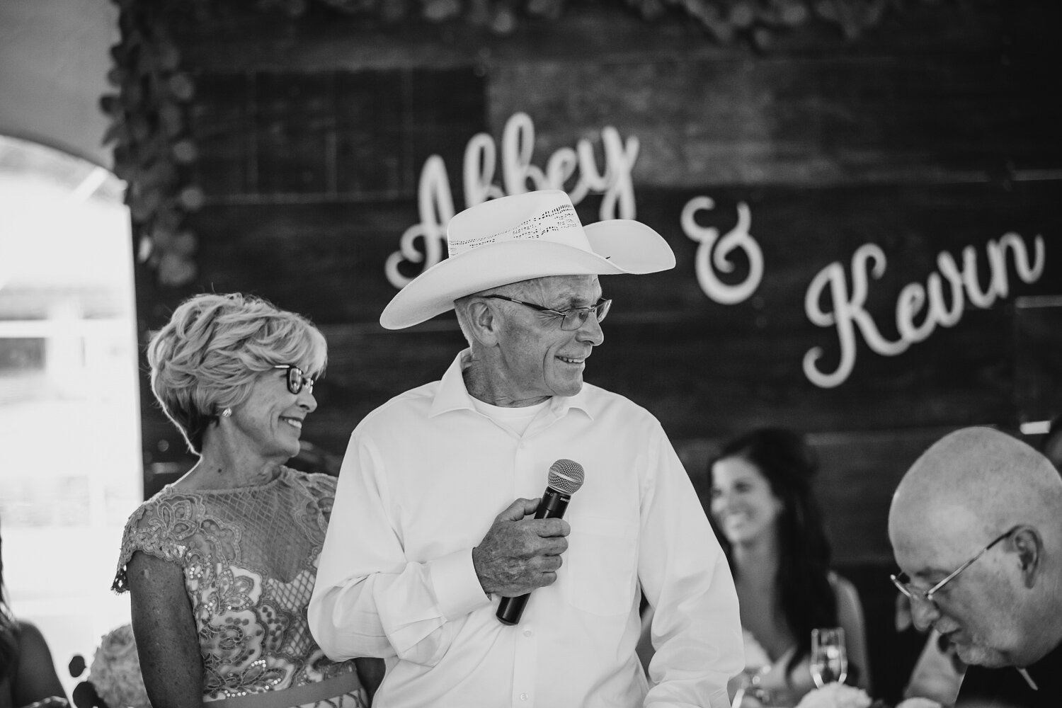 Wedding Toast Cowboy Hat