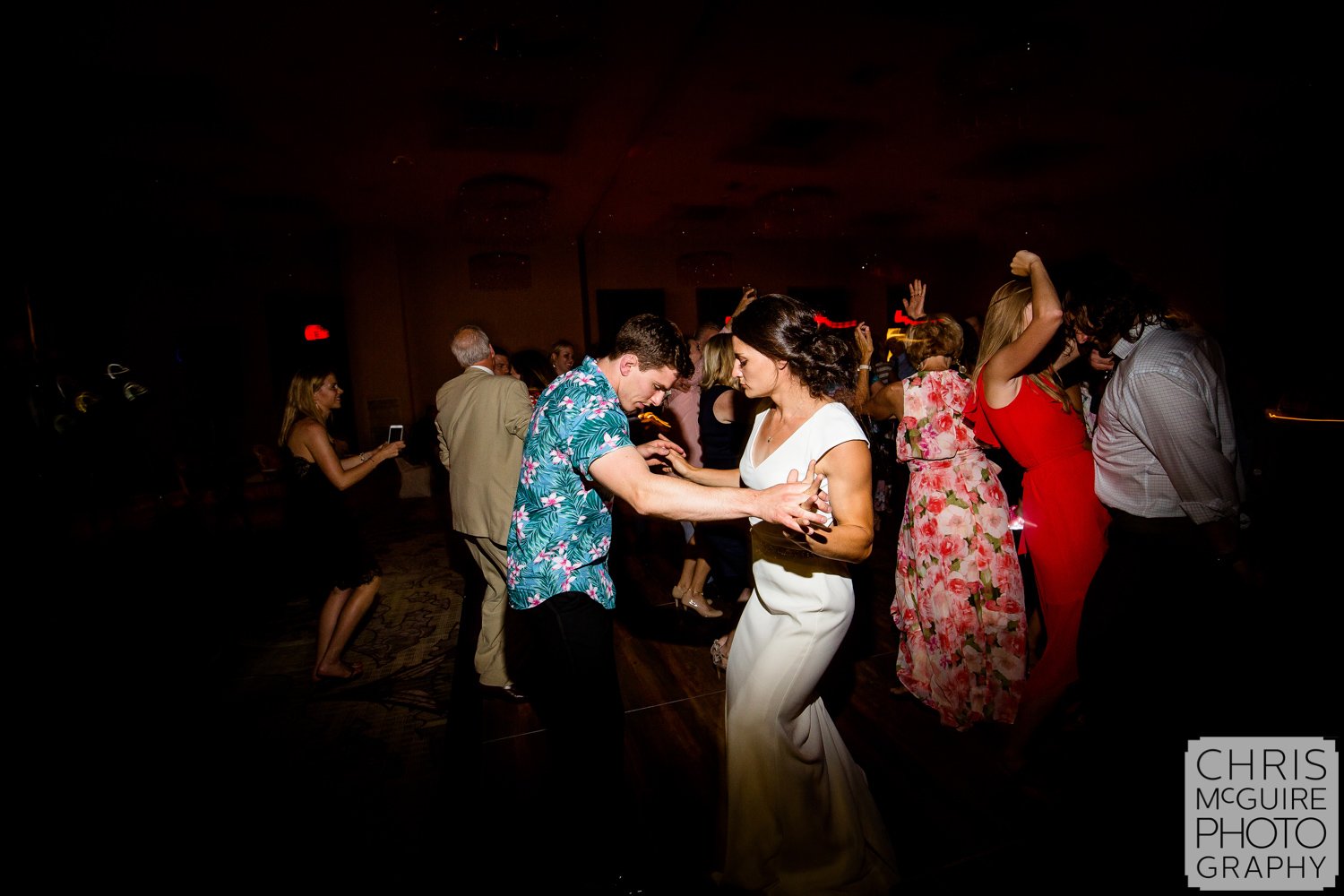 bride and groom dance at central Illinois wedding