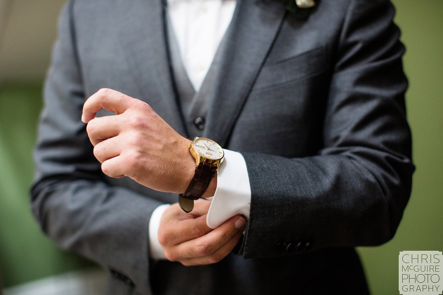 groom getting ready