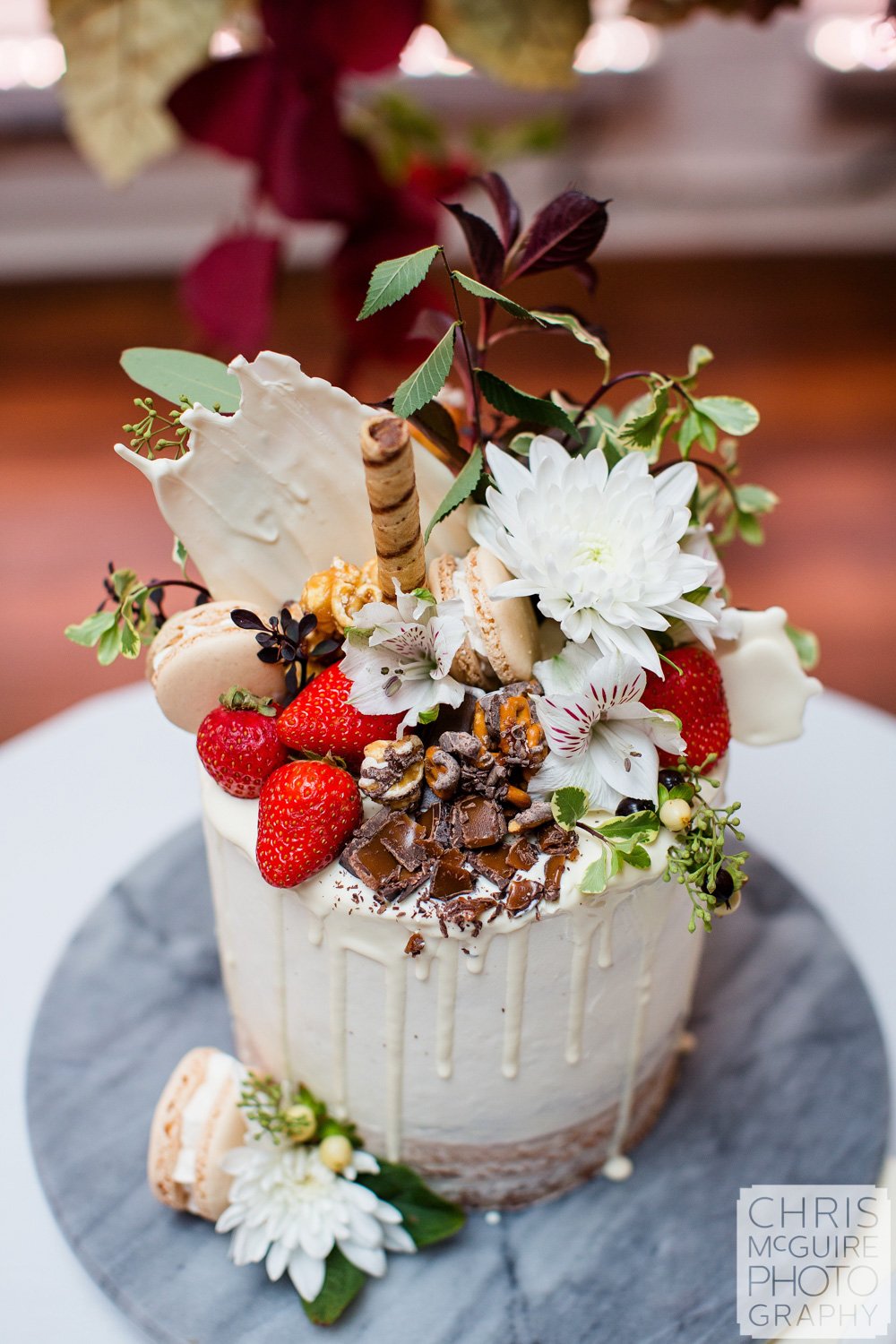 modern wedding cake