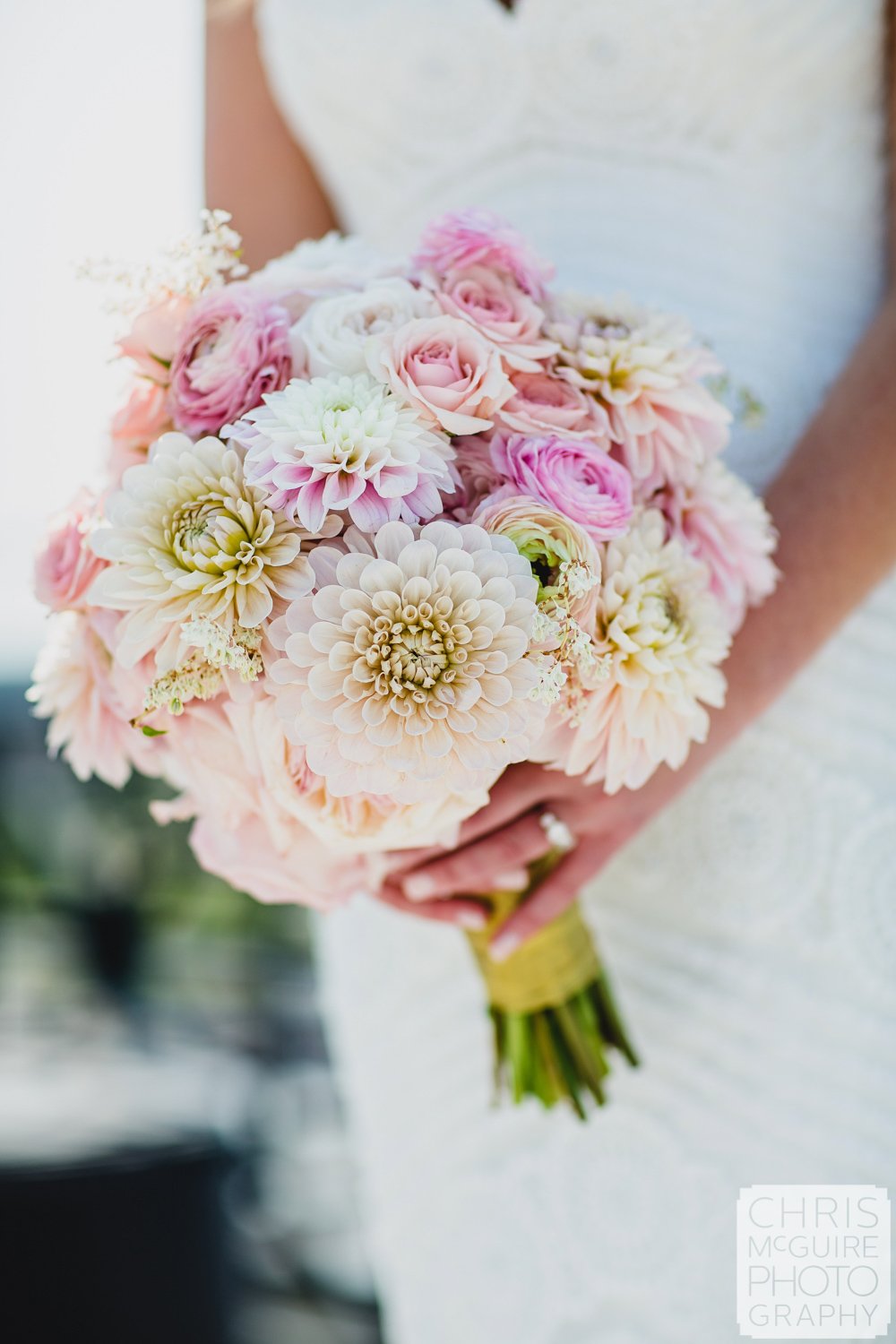 peoria wedding bouquet pink