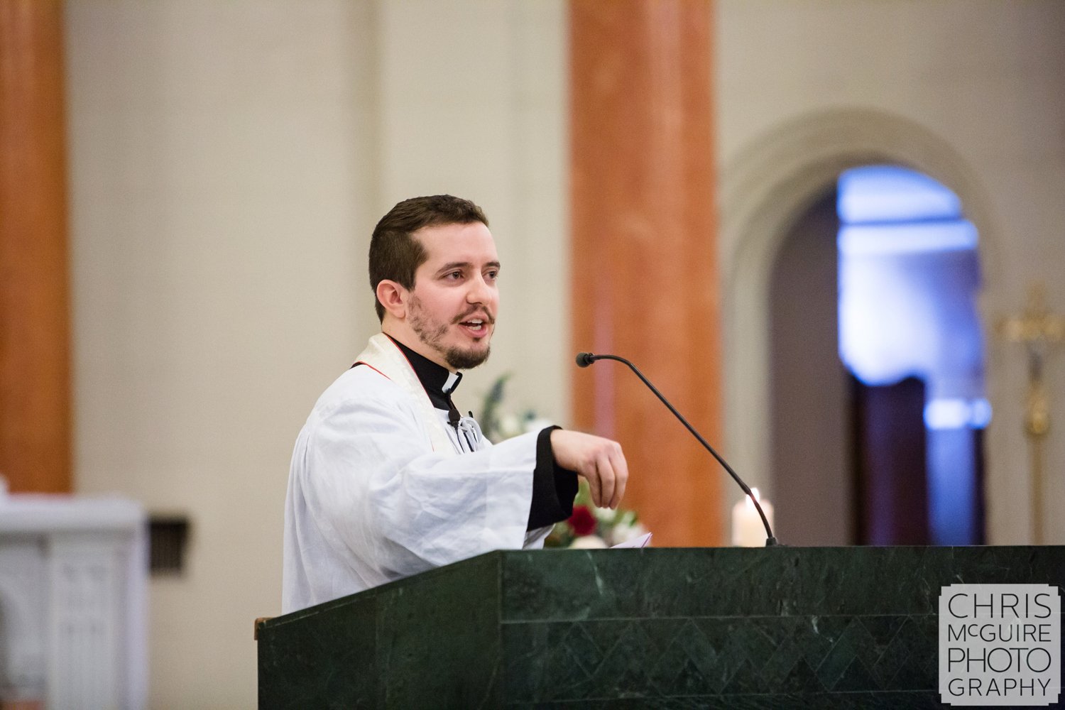 priest at wedding