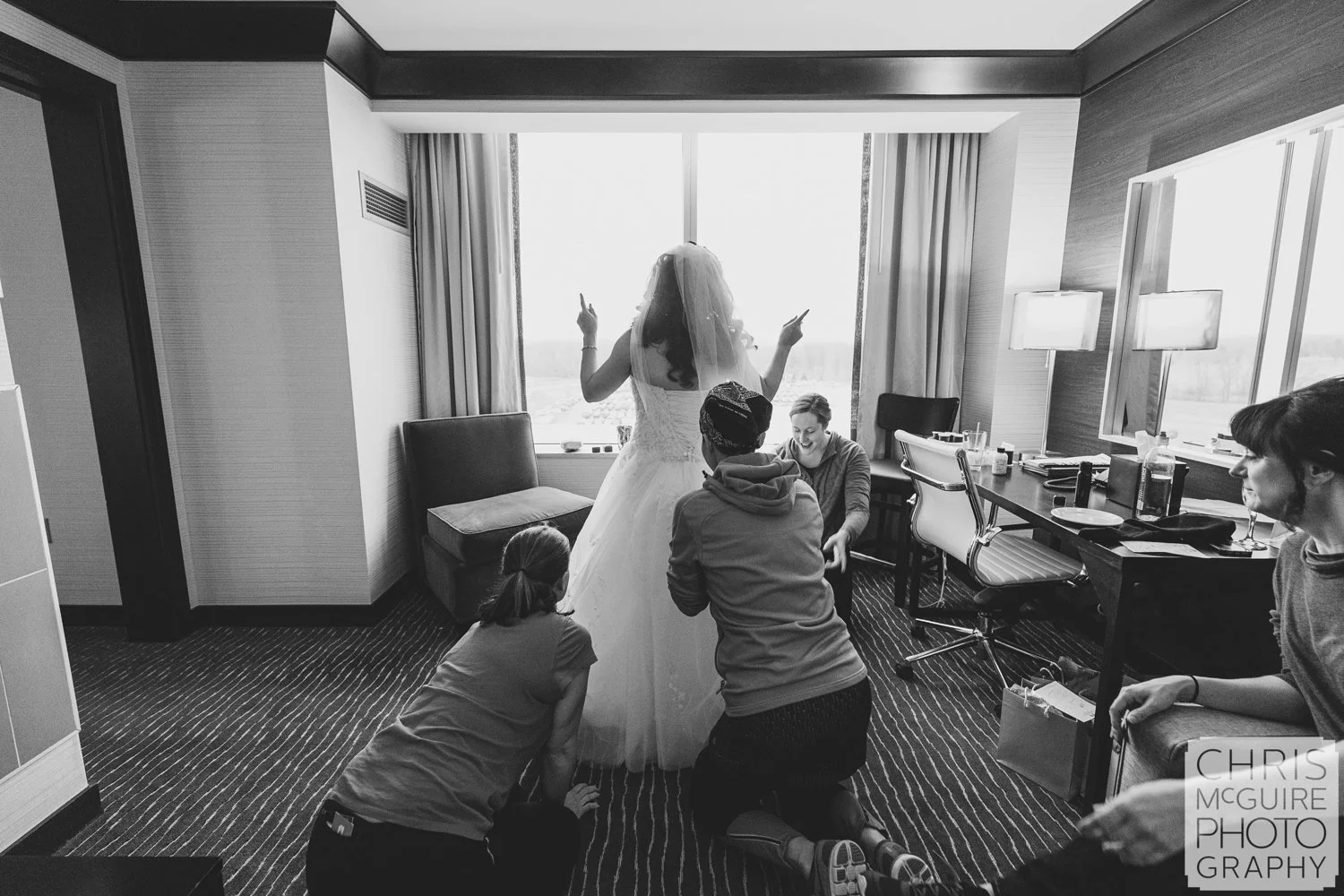 bride getting ready central illinois