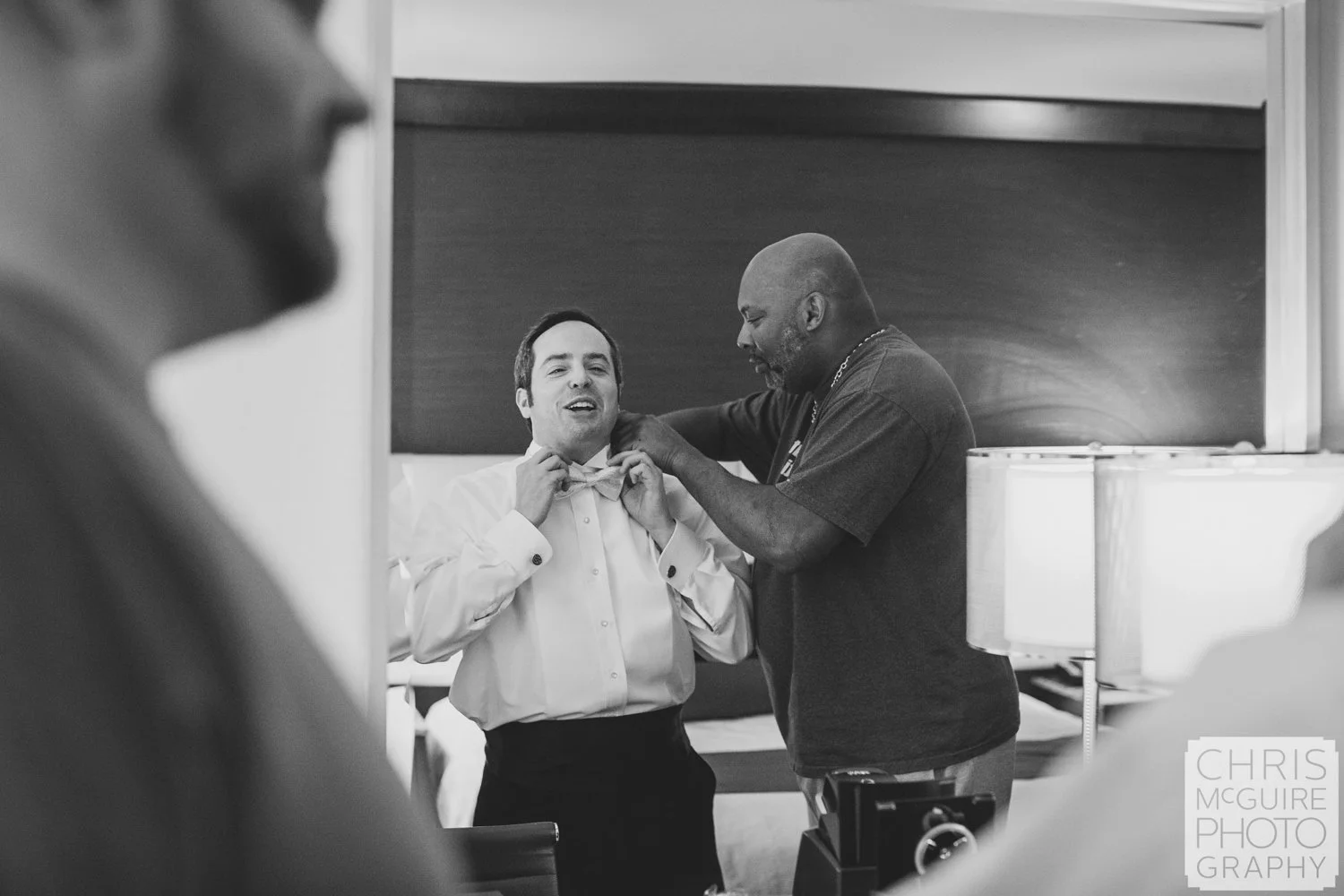 groom getting ready