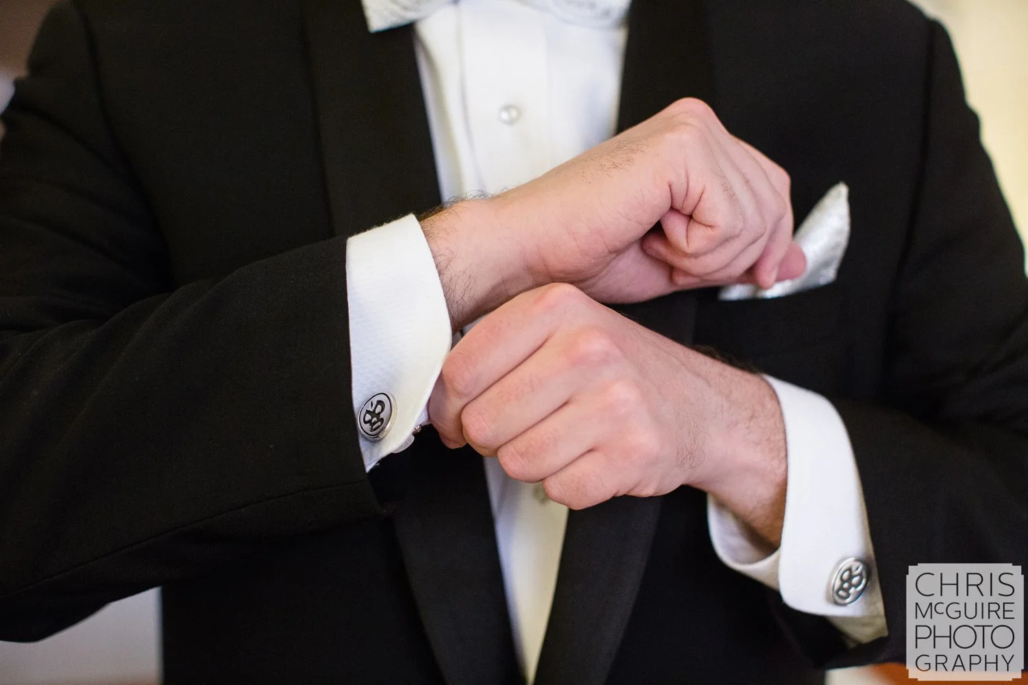 groom luchador cufflinks