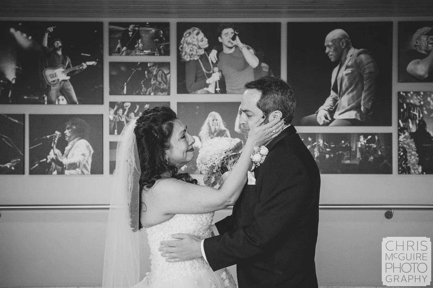 bride groom first look in casino