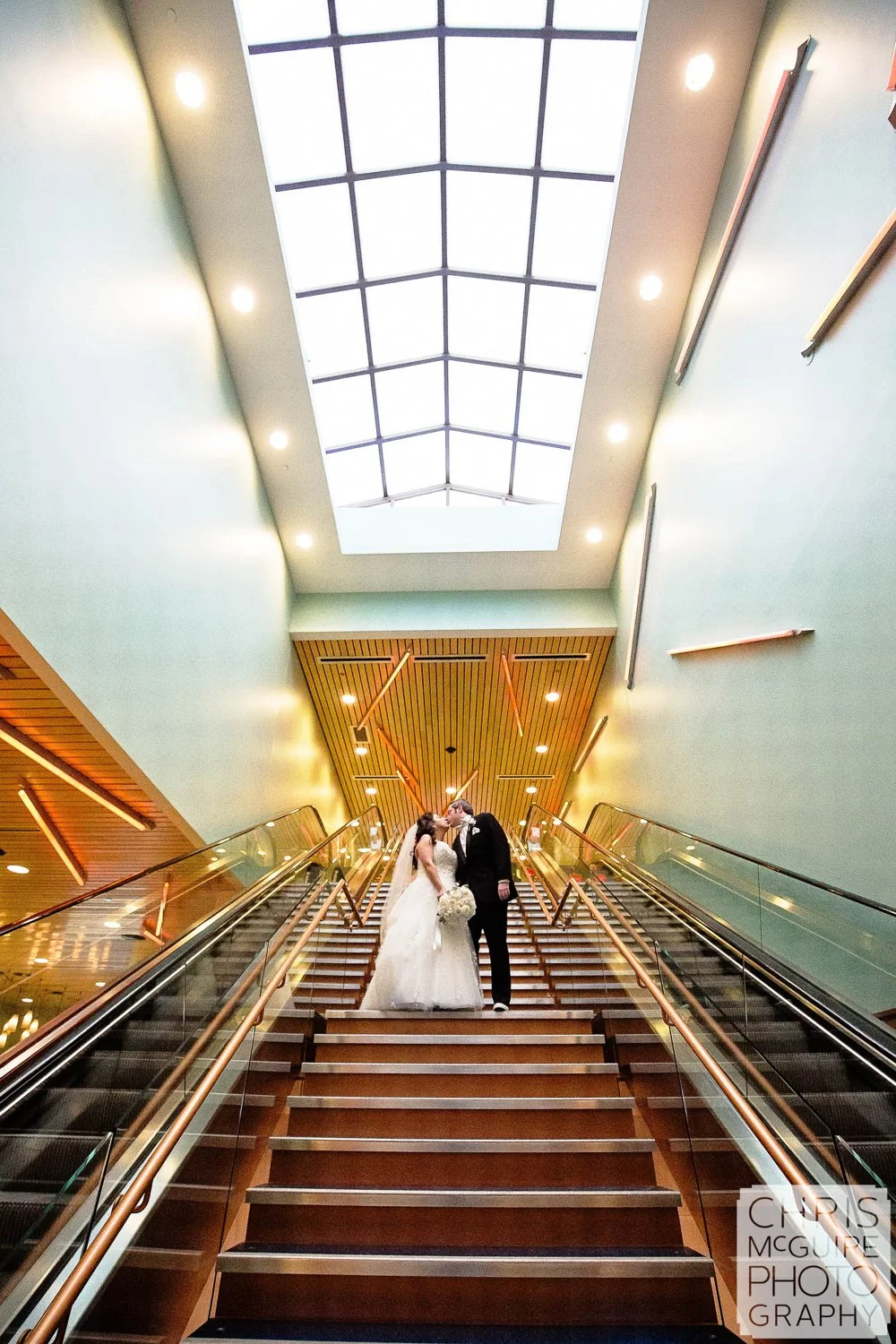bride groom in casino