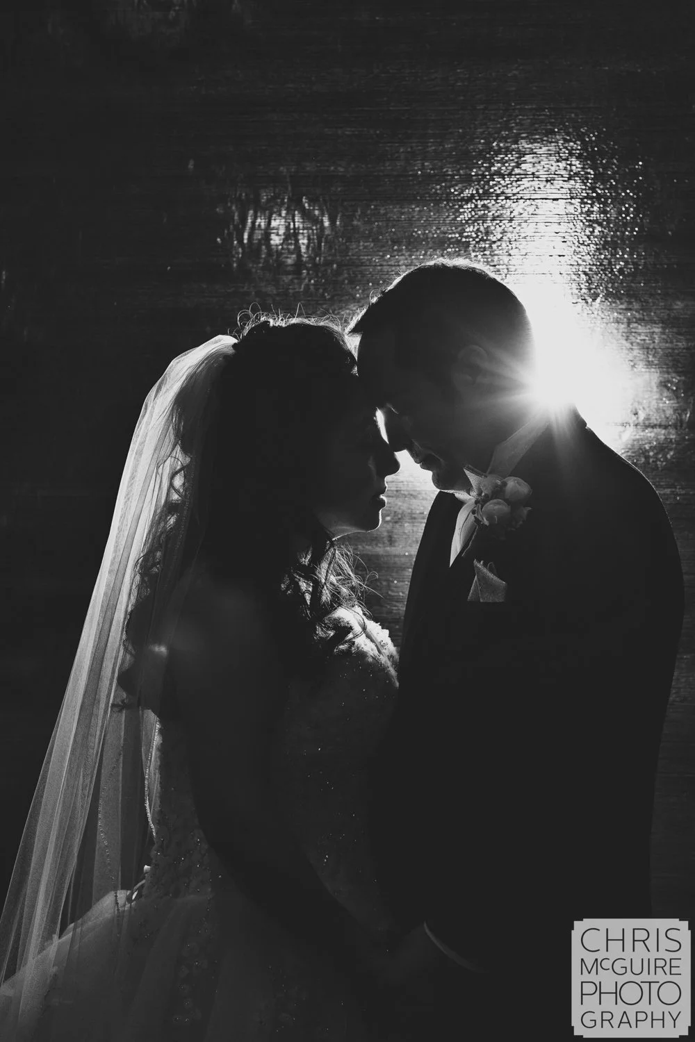 bride groom artistic wedding portrait