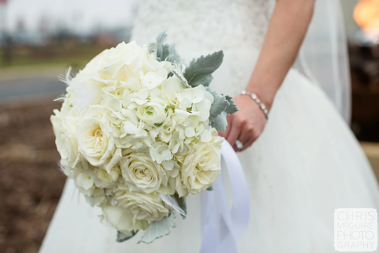 bridal bouquet white