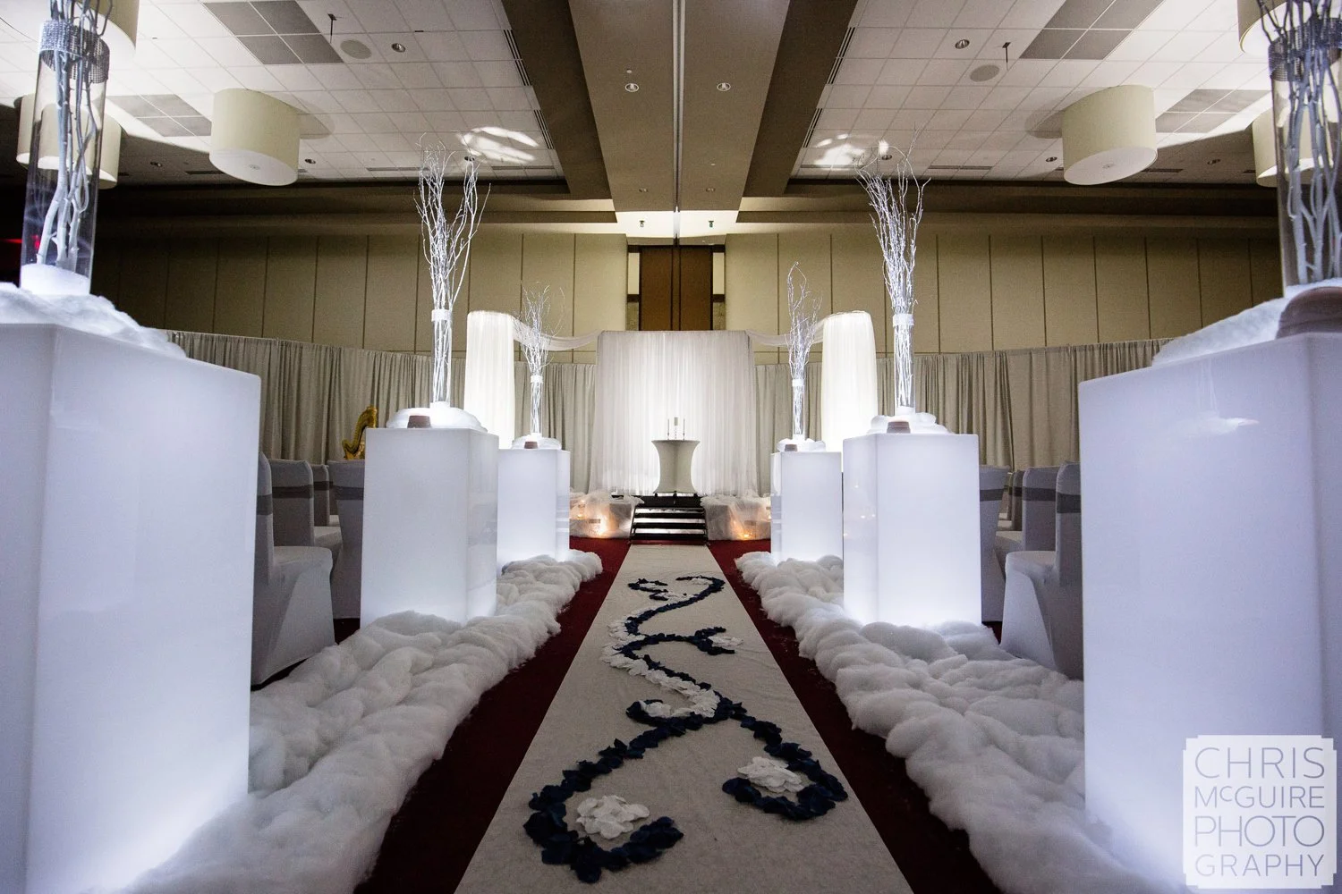 firekeepers casino winter wonderland wedding