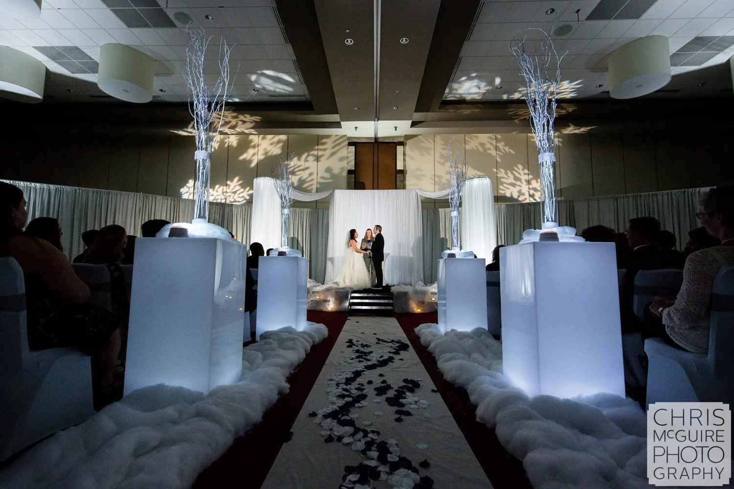 firekeepers casino winter wonderland wedding