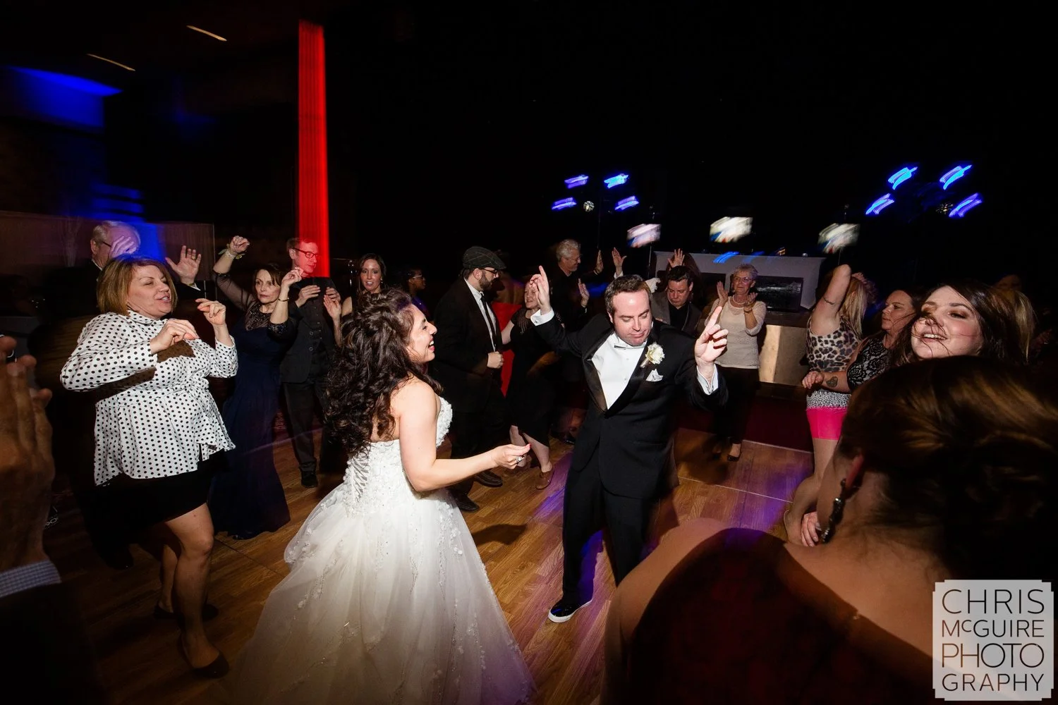 bride groom dancing in ballroom reception