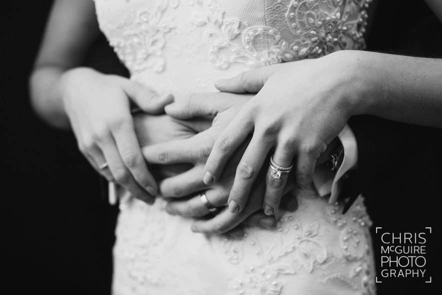 bride groom hands wedding rings