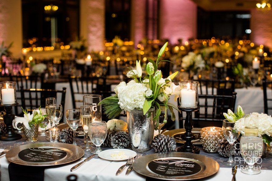 loft 310 wedding reception tables