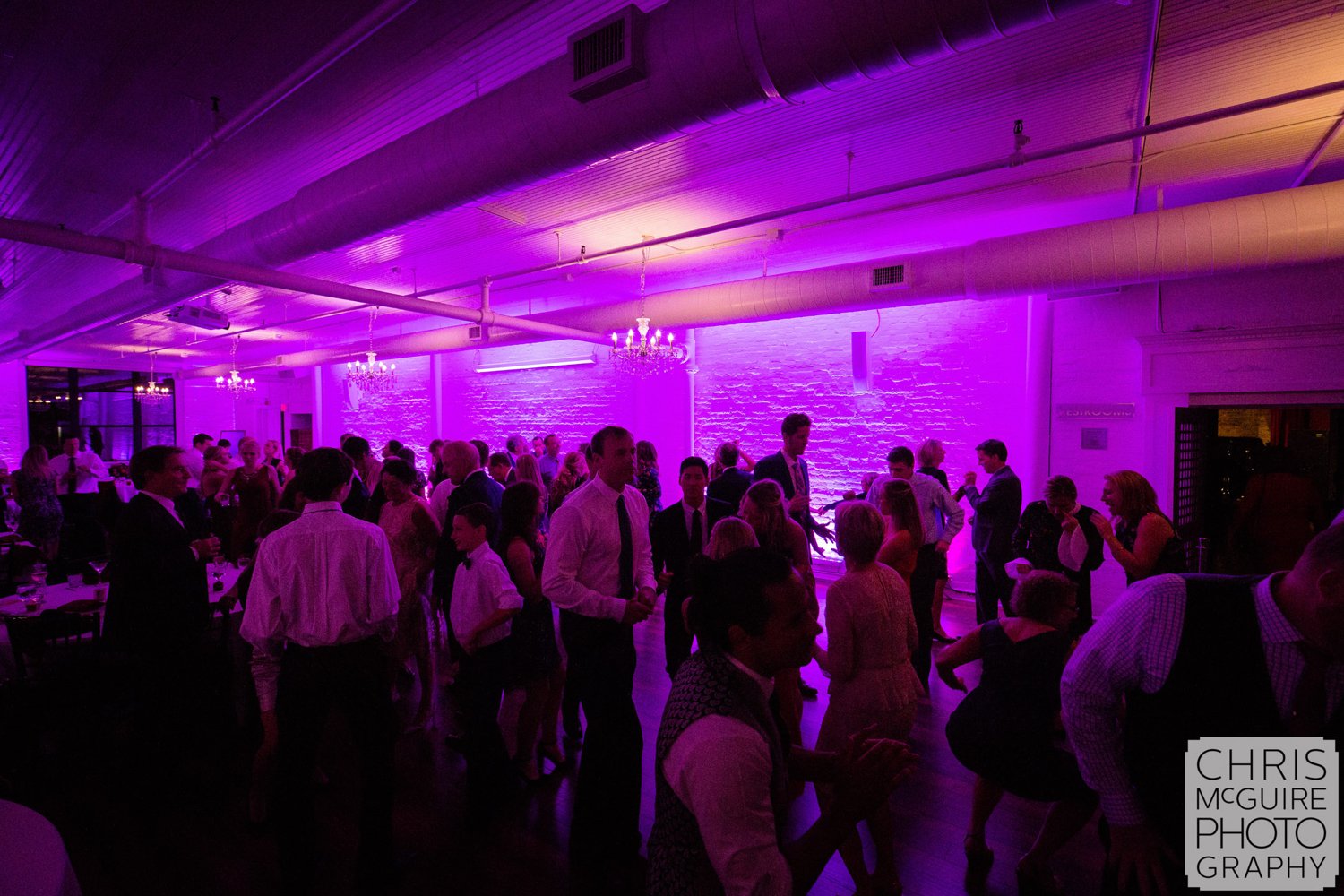 wedding dance floor loft 310 purple light