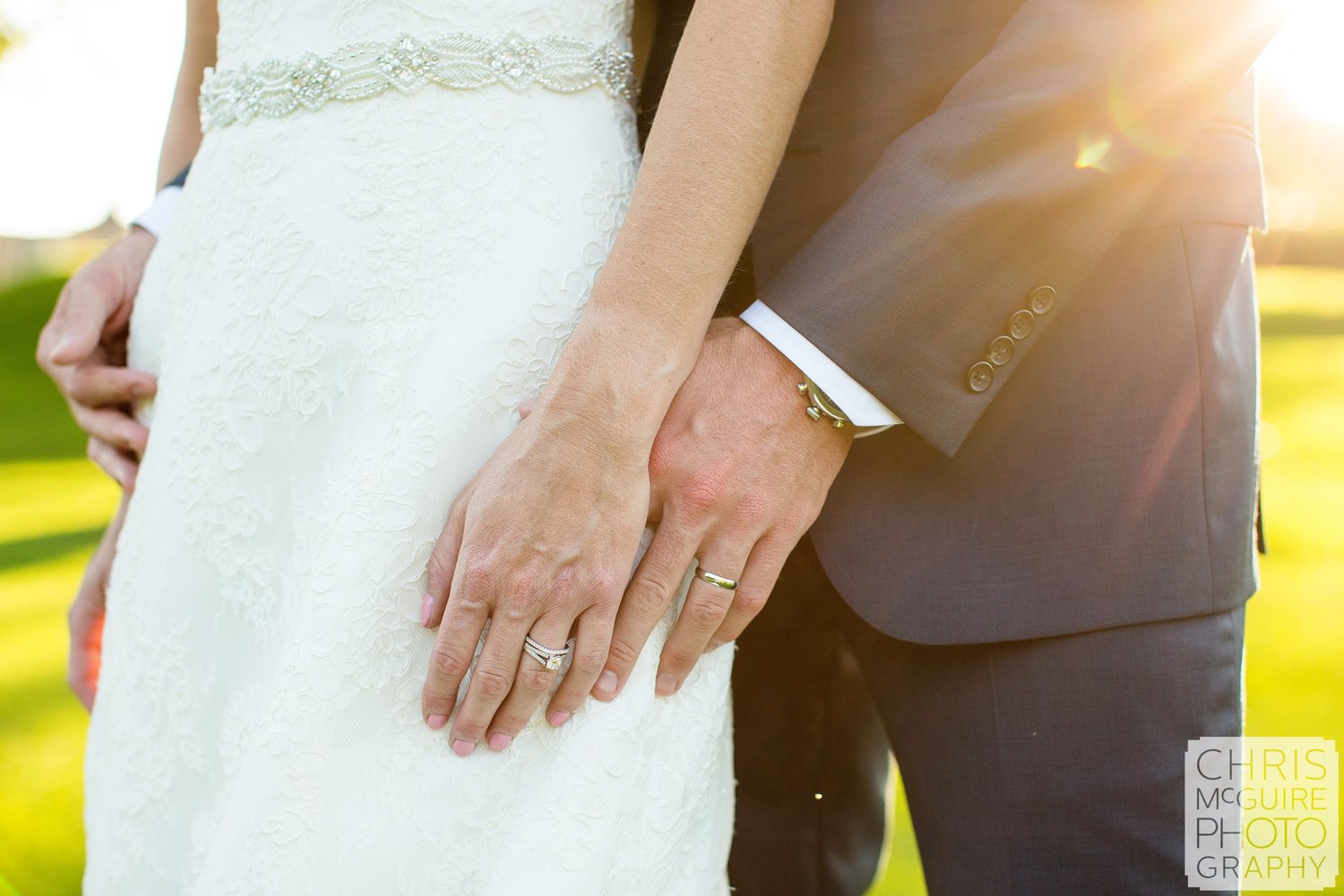 bride groom hands with rings dreamy