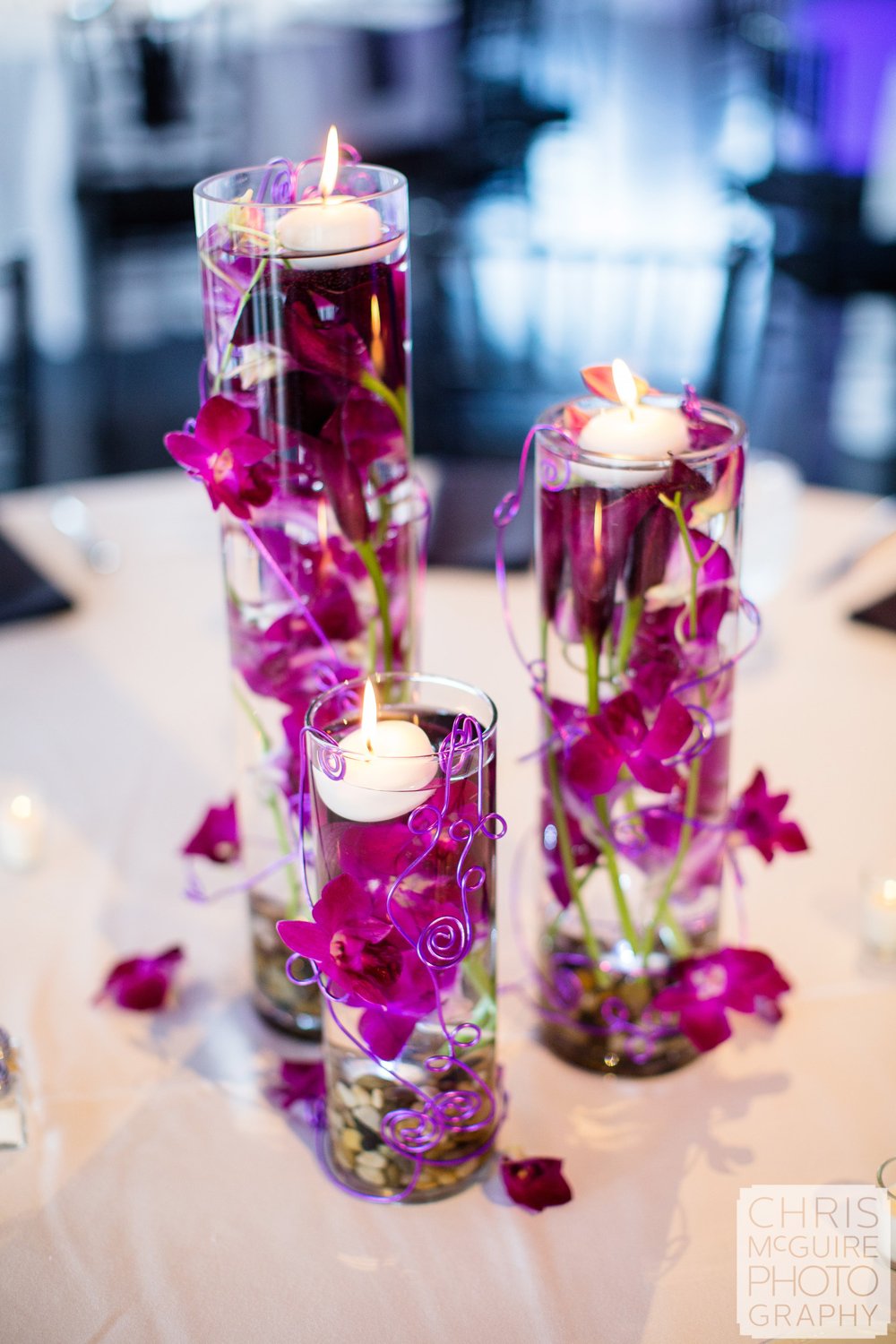 orchid wedding centerpiece