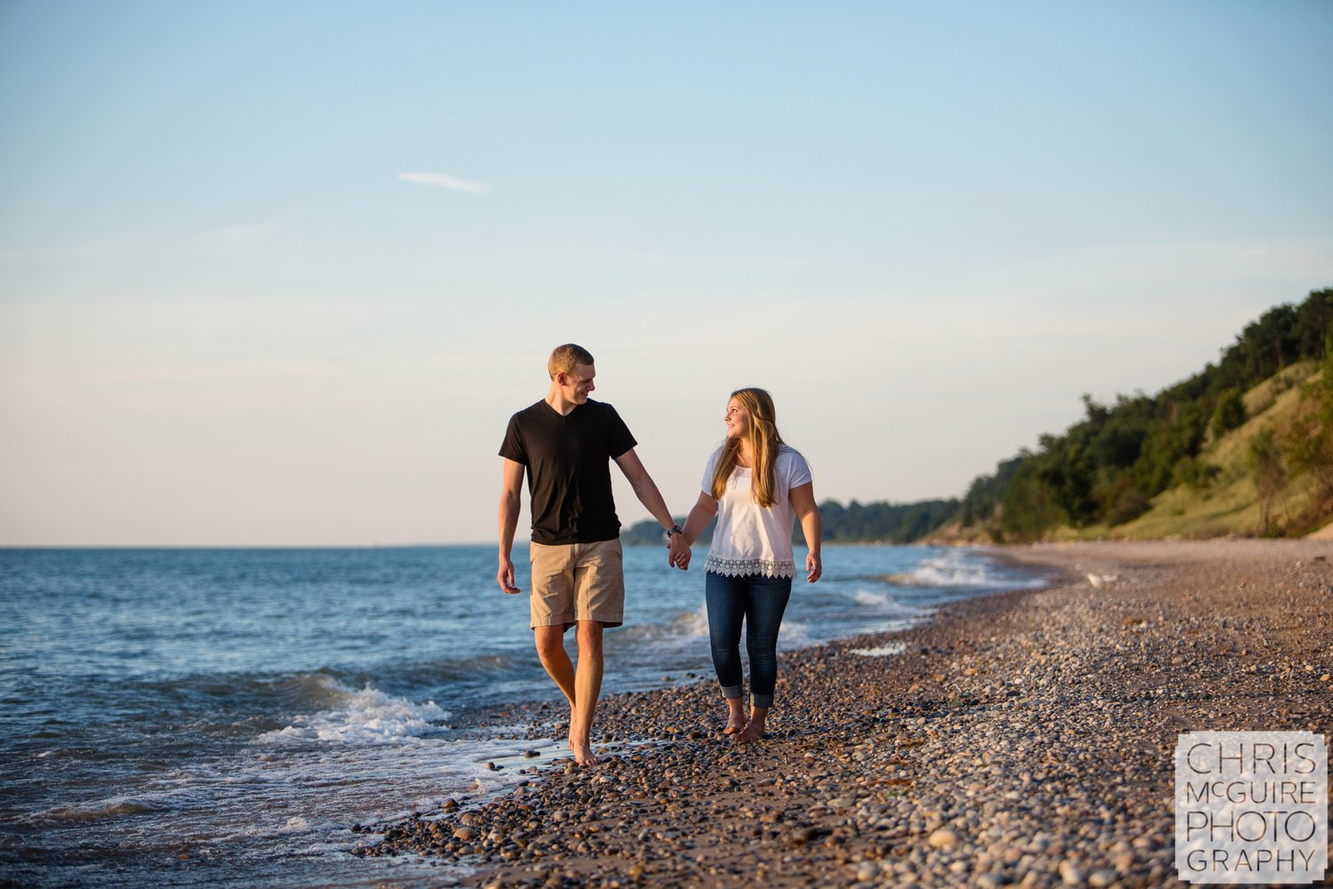 beach engagement photography