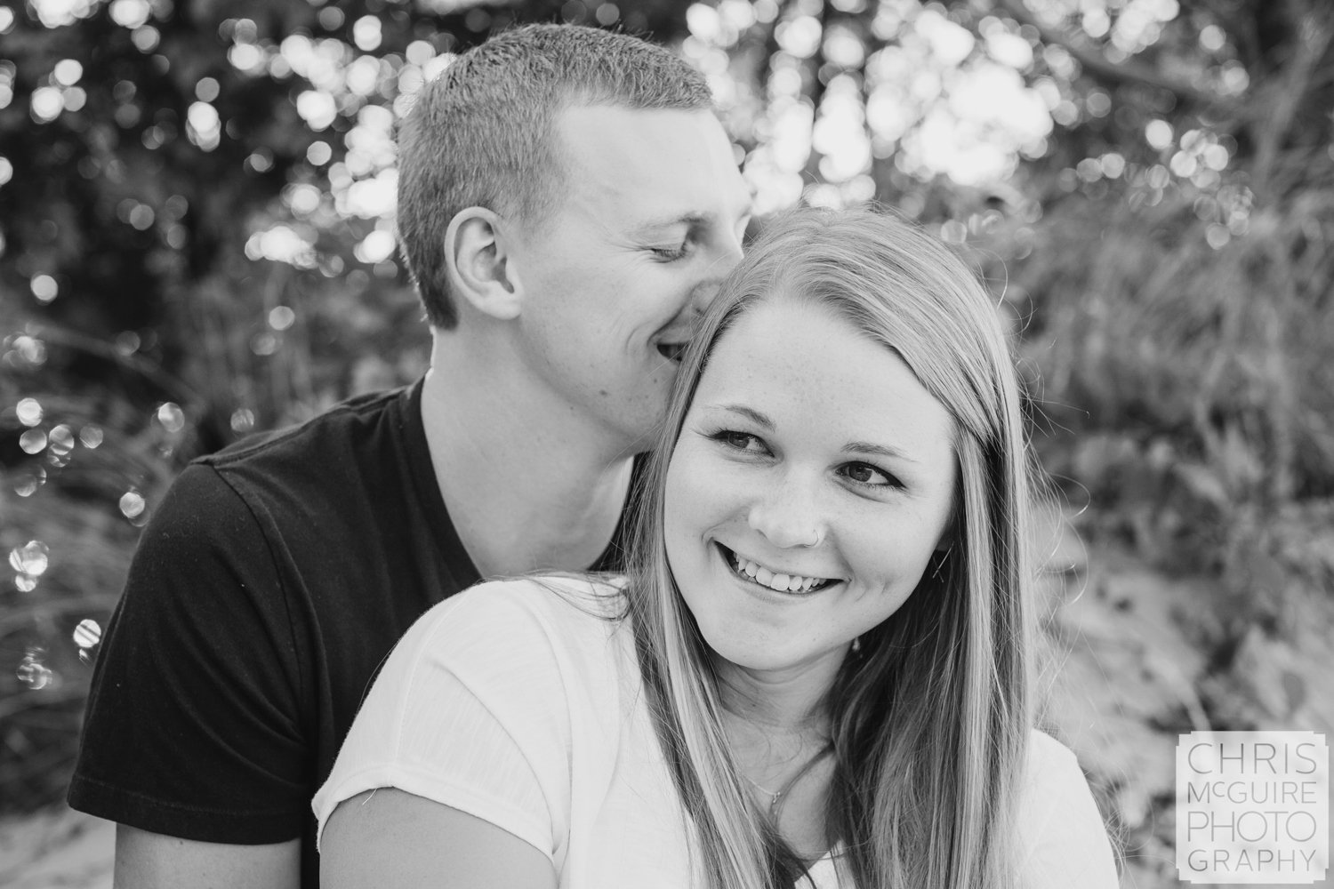 couple laughing engaged