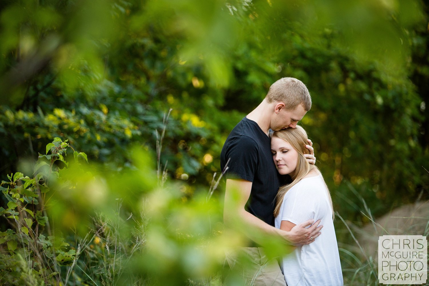 couple in trees