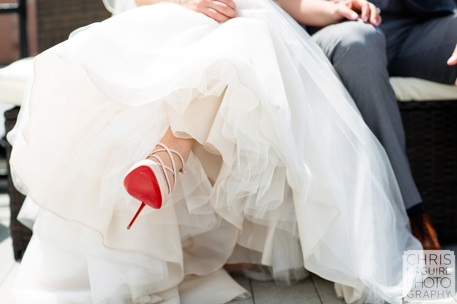 red high heel wedding shoes