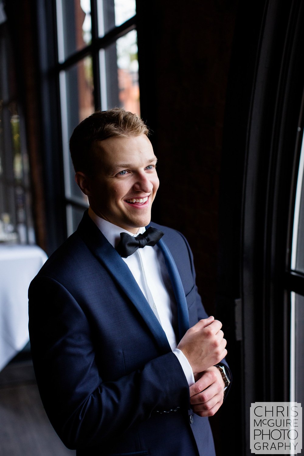 groom in tux