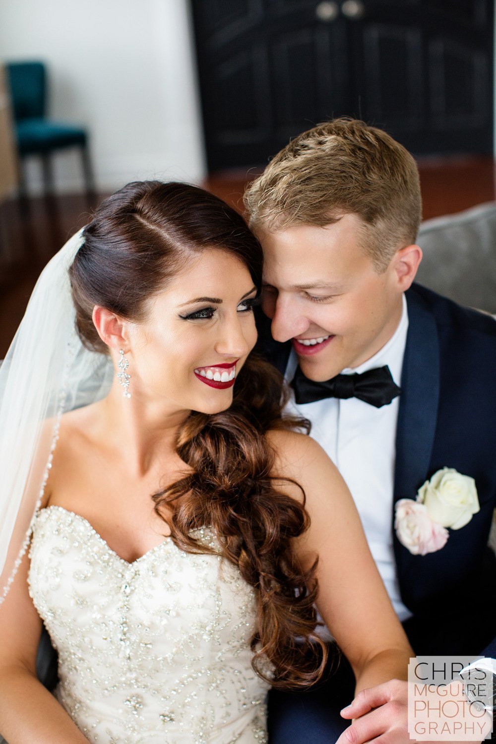 wedding couple portrait tux