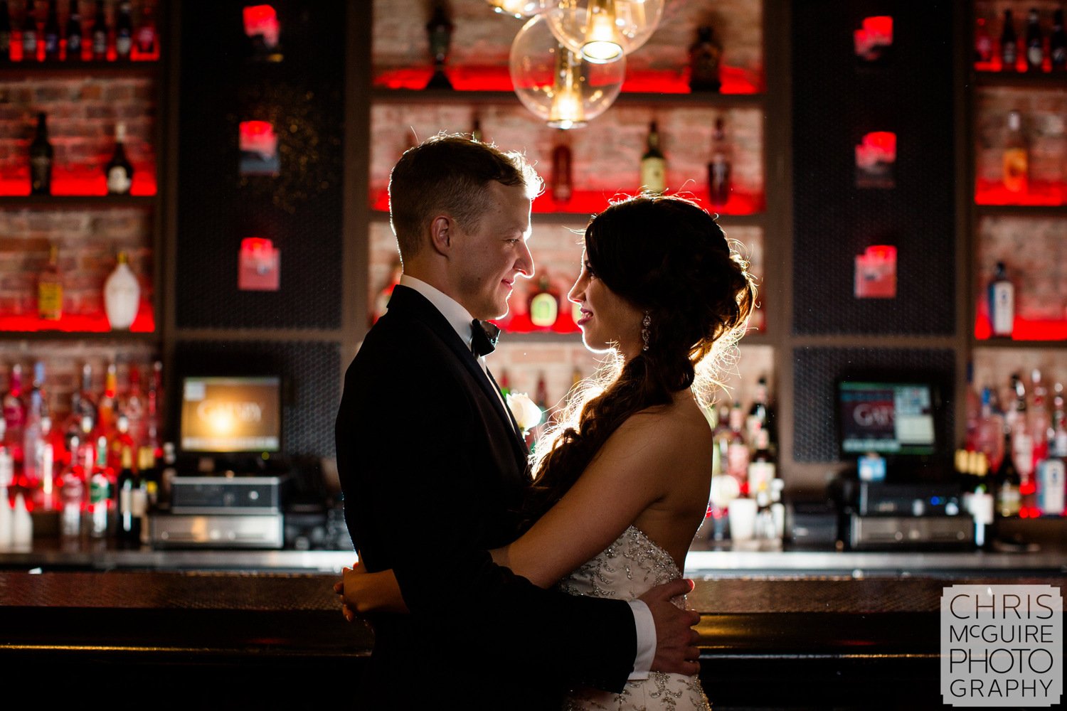 bride groom portrait gatsby bar