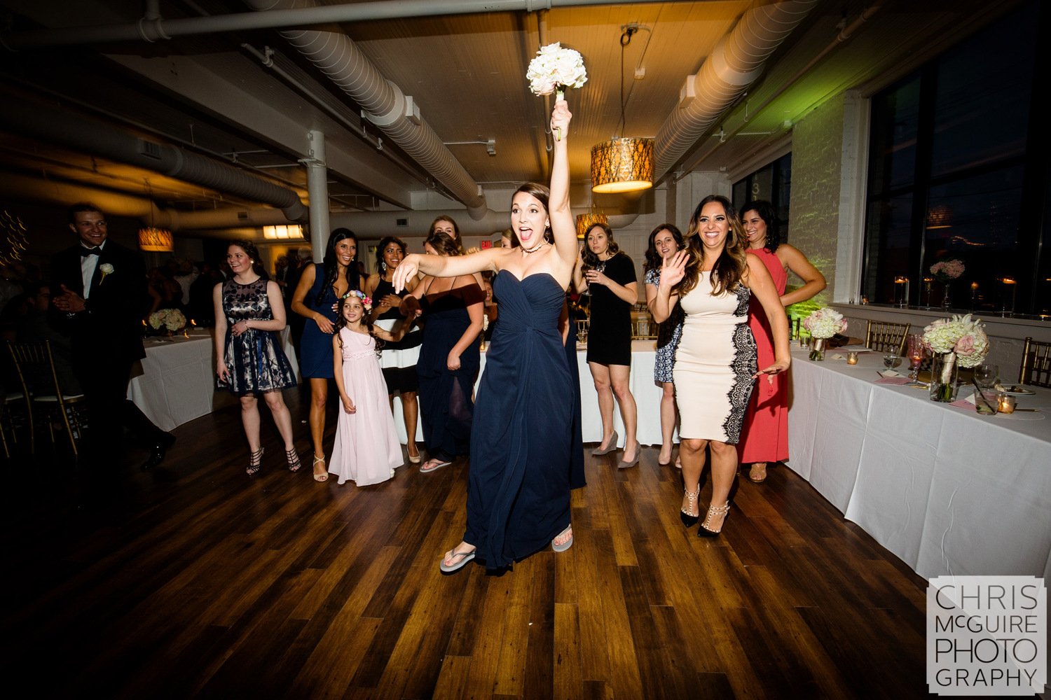 bouquet toss catch