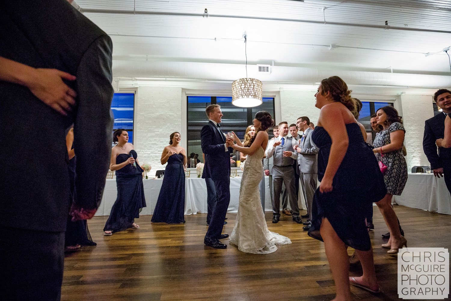 bride groom dancing at wedding reception peoria