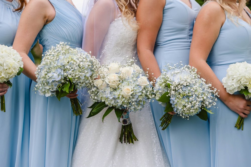 Bridal bouquets blue