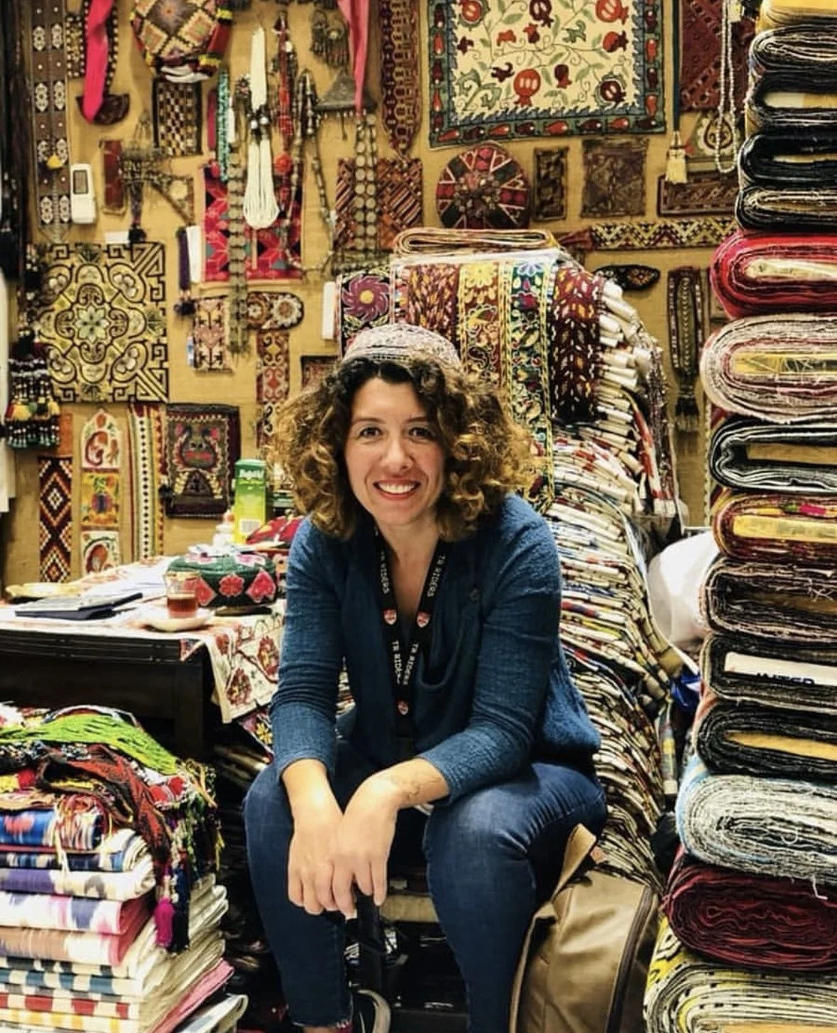 Local female tour guide in Istanbul