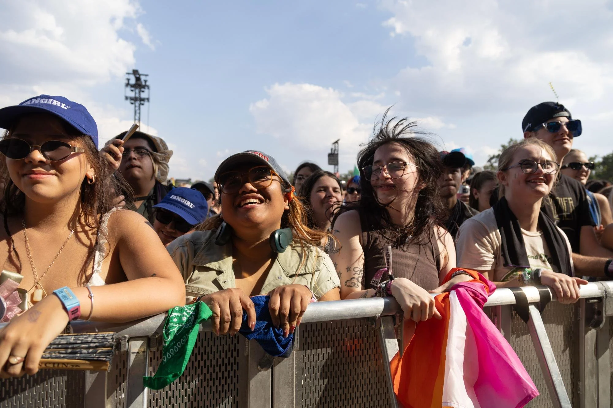 Fans dance as King Princess performs at Austin City Limits on Oct. 3, 2025.