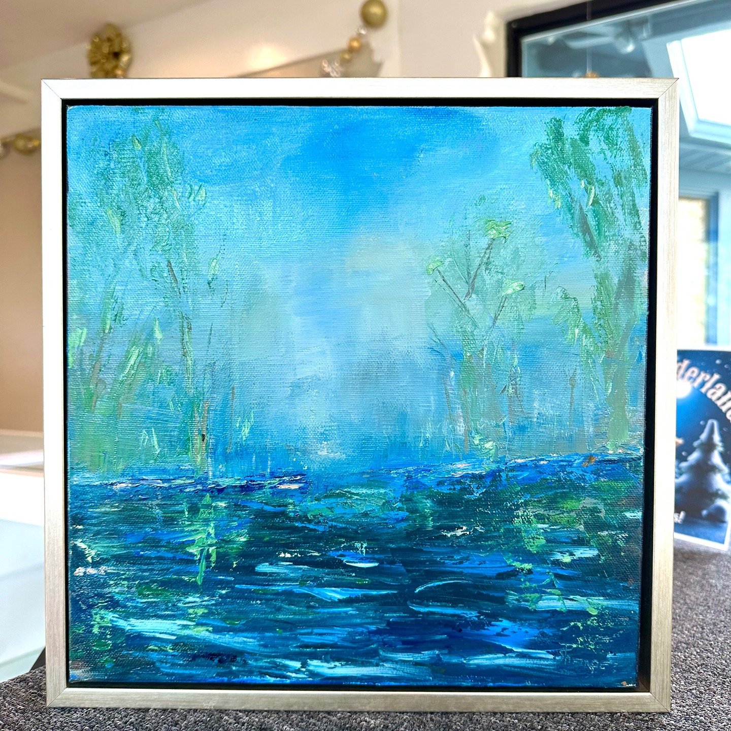 The Marshall Muse Gallery's January show is Re-imagining the Landscape. This is my painting for the show which was hung yesterday. The opening will be the "Third Thursday" of January. Yet if you want to get first view... stop by anytime