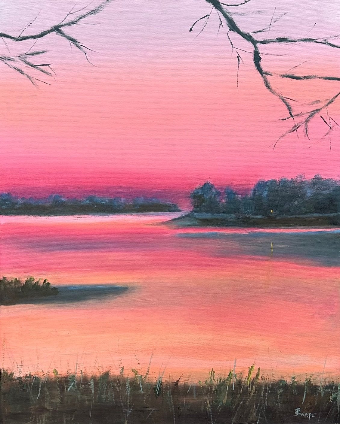 Completed today just in time for the new show &ldquo;Light and Shadow&rdquo; at The Marshall Muse Gallery.