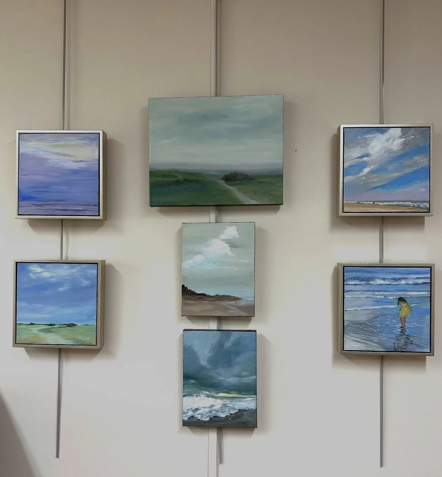 Come to our open house today &amp; enjoy waves breaking in my paintings. Also blue skies!
Sternberger Artists Center, 712 Summit Ave  1:pm - 4:pm